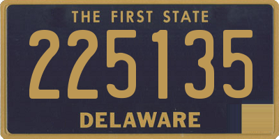 DE license plate 225135