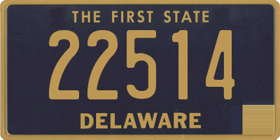 DE license plate 22514