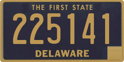 DE license plate 225141