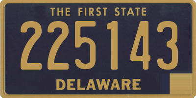 DE license plate 225143