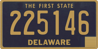 DE license plate 225146