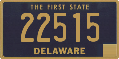 DE license plate 22515