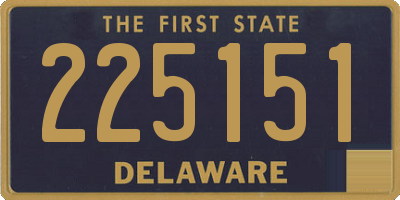 DE license plate 225151