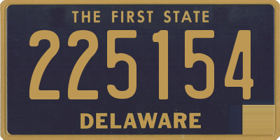 DE license plate 225154