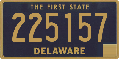 DE license plate 225157