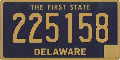 DE license plate 225158