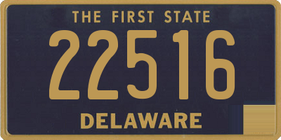 DE license plate 22516