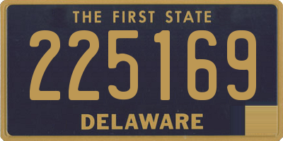 DE license plate 225169