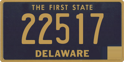 DE license plate 22517