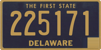 DE license plate 225171