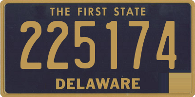 DE license plate 225174