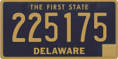 DE license plate 225175