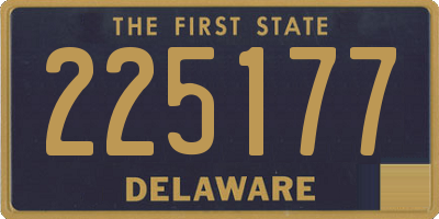 DE license plate 225177