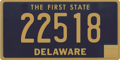 DE license plate 22518