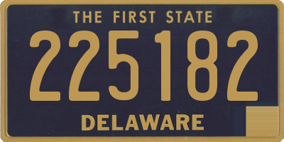 DE license plate 225182