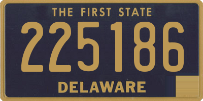 DE license plate 225186