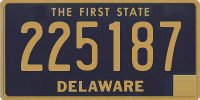 DE license plate 225187