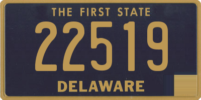 DE license plate 22519