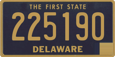 DE license plate 225190