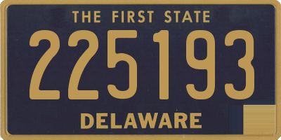 DE license plate 225193