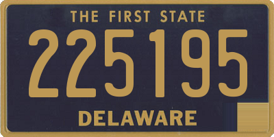 DE license plate 225195