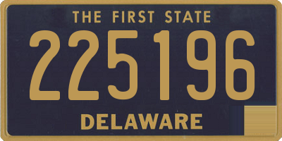 DE license plate 225196