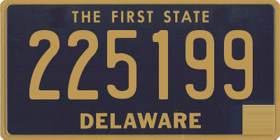 DE license plate 225199