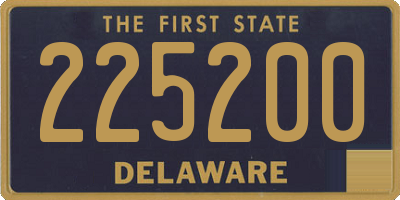 DE license plate 225200