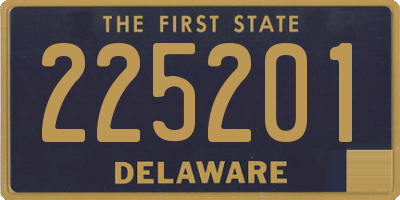 DE license plate 225201