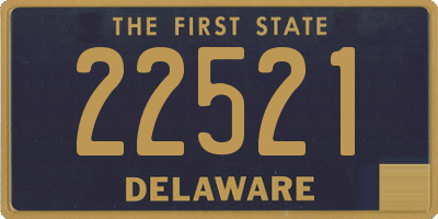 DE license plate 22521