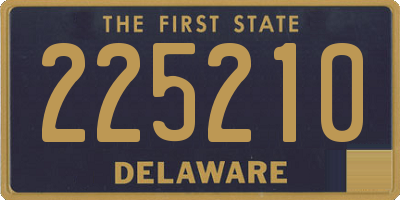 DE license plate 225210