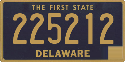 DE license plate 225212