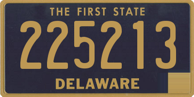 DE license plate 225213