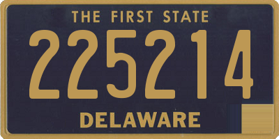 DE license plate 225214