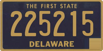 DE license plate 225215