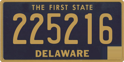 DE license plate 225216