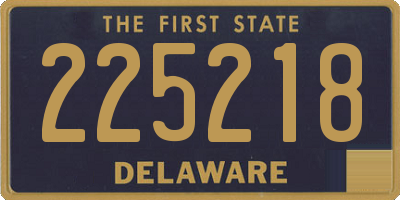 DE license plate 225218