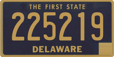 DE license plate 225219