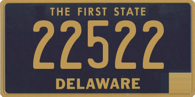 DE license plate 22522