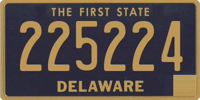 DE license plate 225224