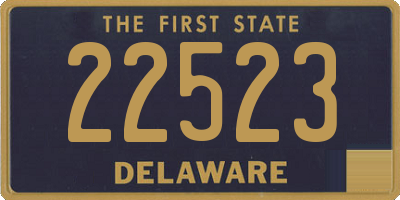 DE license plate 22523