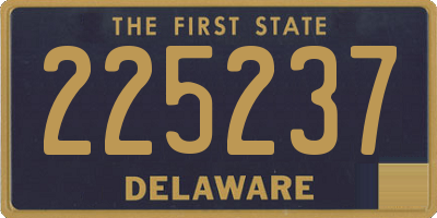 DE license plate 225237