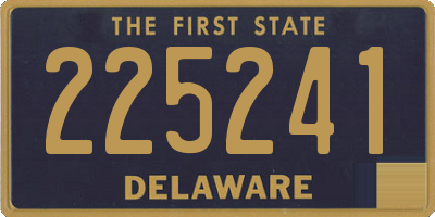 DE license plate 225241