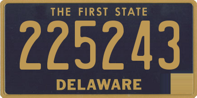 DE license plate 225243