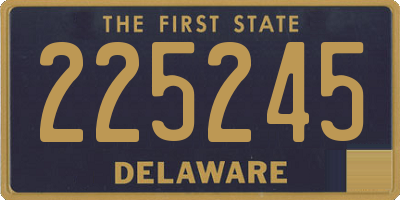 DE license plate 225245