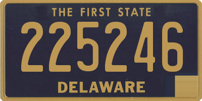 DE license plate 225246