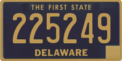 DE license plate 225249