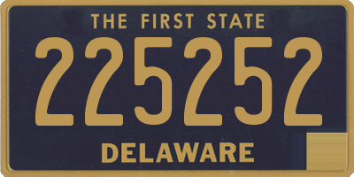 DE license plate 225252