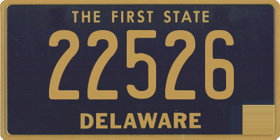 DE license plate 22526