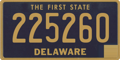 DE license plate 225260